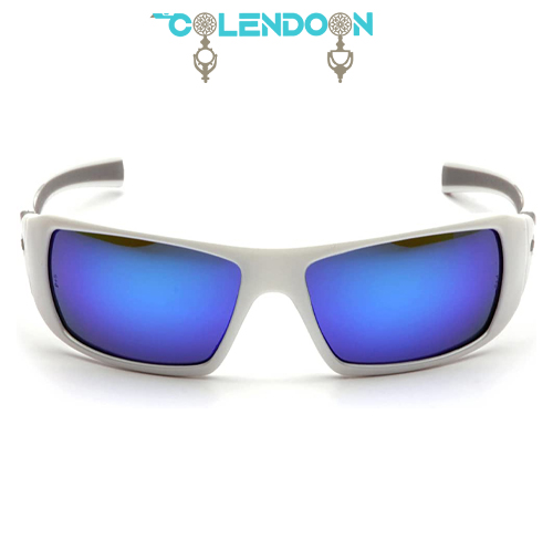Wrap-around, sunglasses-style fits all facial sizes First class optical lens provides unrestricted vision Comfort-fit, rubber temples prevent eyewear from slipping to provide maximum protection Lenses provide 99% protection against harmful UV rays
